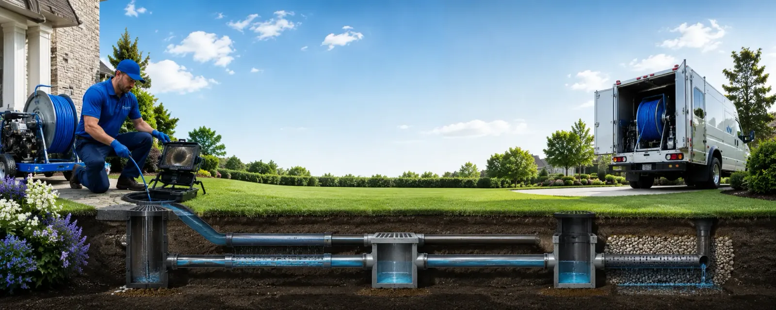 Outdoor drain cleaning information for Alloy, WV